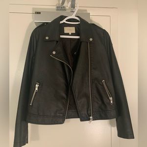 Monk & Lou Vegan Leather Jacket - Size Small, Black